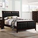  Size_Full -- Carlton 202091F Wood Full Panel Bed - Cappuccino IMAGE 4