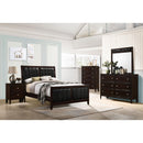  Size_Full -- Carlton 202091F Wood Full Panel Bed - Cappuccino IMAGE 5