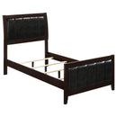  Size_Twin -- Carlton 202091T Wood Twin Panel Bed - Cappuccino IMAGE 1