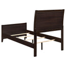  Size_Twin -- Carlton 202091T Wood Twin Panel Bed - Cappuccino IMAGE 3