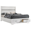  Size_Full -- Miranda 205111F 51-inch Wood Full Storage Panel Bed - White IMAGE 2