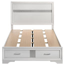  Size_Full -- Miranda 205111F 51-inch Wood Full Storage Panel Bed - White IMAGE 3
