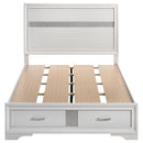  Coaster Furniture Miranda 205111F 51-inch Wood Full Storage Panel Bed - White IMAGE 3