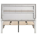  Coaster Furniture Miranda 205111F 51-inch Wood Full Storage Panel Bed - White IMAGE 6