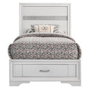  Size_Twin -- Miranda 205111T 51-inch Wood Twin Storage Panel Bed - White IMAGE 2