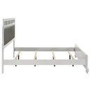  Size_King -- Barzini 205891KE Wood Eastern King Panel Bed - White IMAGE 5