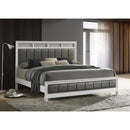  Size_King -- Barzini 205891KE Wood Eastern King Panel Bed - White IMAGE 6
