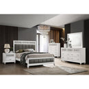  Size_King -- Barzini 205891KE Wood Eastern King Panel Bed - White IMAGE 7