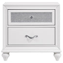  Coaster Furniture Barzini 205892 2-Drawer Nightstand - White IMAGE 2