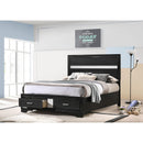  Size_Full -- Miranda 206361F 51-inch Wood Full Storage Panel Bed - Black IMAGE 10