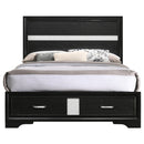  Size_Full -- Miranda 206361F 51-inch Wood Full Storage Panel Bed - Black IMAGE 4