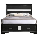  Coaster Furniture Miranda 206361F 51-inch Wood Full Storage Panel Bed - Black IMAGE 4
