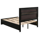  Size_Full -- Miranda 206361F 51-inch Wood Full Storage Panel Bed - Black IMAGE 6