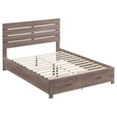  Size_King -- Brantford 207040KE Wood Eastern King Storage Panel Bed - Barrel Oak IMAGE 1