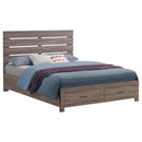  Size_King -- Brantford 207040KE Wood Eastern King Storage Panel Bed - Barrel Oak IMAGE 2