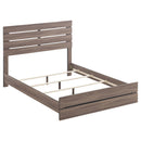  Size_Queen -- Brantford 207041Q Wood Queen Panel Bed - Barrel Oak IMAGE 1