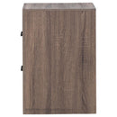  Coaster Furniture Brantford 207042 2-Drawer Nightstand - Barrel Oak IMAGE 4