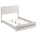  Size_Queen -- Brantford 207051Q Wood Queen Panel Bed - Coastal White IMAGE 1