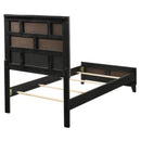  Size_Twin -- Watson 212421T Wood Twin Panel Bed - Grey Oak IMAGE 4