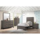  Size_Twin -- Watson 212421T Wood Twin Panel Bed - Grey Oak IMAGE 6