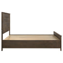  Size_Queen -- Woodmont 222631Q Wood Queen Storage Panel Bed - Rustic Golden Brown IMAGE 5