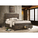  Size_Queen -- Woodmont 222631Q Wood Queen Storage Panel Bed - Rustic Golden Brown IMAGE 6