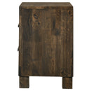  Coaster Furniture Woodmont 222632 2-Drawer Nightstand - Rustic Golden Brown IMAGE 4