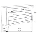  Coaster Furniture Woodmont 222633 8-Drawer Dresser - Rustic Golden Brown IMAGE 10