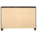  Coaster Furniture Woodmont 222633 8-Drawer Dresser - Rustic Golden Brown IMAGE 6