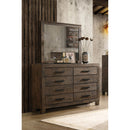  Coaster Furniture Woodmont 222634 Dresser Mirror - Rustic Golden Brown IMAGE 2