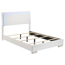  Size_Full --  Felicity 203500F Wood Full LED Panel Bed - White High Gloss IMAGE 1