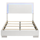  Size_Full --  Felicity 203500F Wood Full LED Panel Bed - White High Gloss IMAGE 3