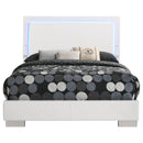  Size_Full --  Felicity 203500F Wood Full LED Panel Bed - White High Gloss IMAGE 4