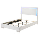  Size_Full --  Felicity 203500F Wood Full LED Panel Bed - White High Gloss IMAGE 5