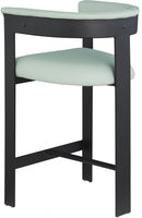 414Mint-C Romeo Vegan Leather Upholstered Counter Stool