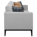  Coaster Furniture Apperson 508681 Upholstered Track Arm Sofa - Light Grey IMAGE 8