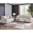  Coaster Furniture Corliss 508823 Upholstered Curved Track Arm Chair - Beige IMAGE 9