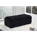  Manufacturer Color_Black -- Meridian Casey Fabric Ottoman IMAGE 2