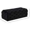  Manufacturer Color_Black -- Meridian Casey Fabric Ottoman IMAGE 3