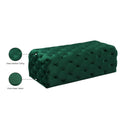 Manufacturer Color_Green -- Casey Green Velvet Upholstered Bench IMAGE 4