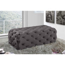  Manufacturer Color_Grey -- Casey Grey Velvet Upholstered Bench IMAGE 2