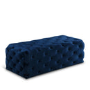  Manufacturer Color_Navy -- Casey Navy Velvet Upholstered Bench IMAGE 1
