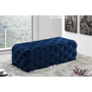  Manufacturer Color_Navy -- Casey Navy Velvet Upholstered Bench IMAGE 2