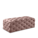  Manufacturer Color_Pink -- Casey Pink Velvet Upholstered Bench IMAGE 1