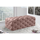  Manufacturer Color_Pink -- Casey Pink Velvet Upholstered Bench IMAGE 2