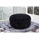  Manufacturer Color_Black -- Meridian Addison Fabric Ottoman IMAGE 2
