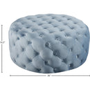  Manufacturer Color_Sky Blue -- Addison Sky Blue Velvet Upholstered Ottoman IMAGE 3