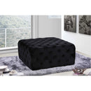  Manufacturer Color_Black -- Meridian Ariel Fabric Ottoman IMAGE 2