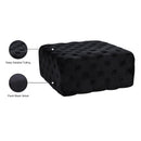  Manufacturer Color_Black -- Meridian Ariel Fabric Ottoman IMAGE 4