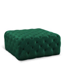  Manufacturer Color_Green -- Ariel Green Velvet Upholstered Ottoman IMAGE 1